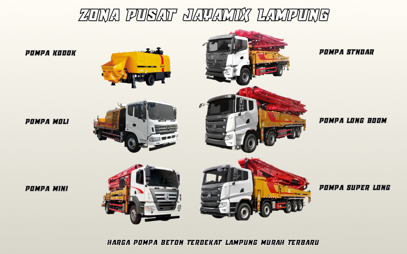 Harga Pompa Beton Terdekat Lampung Murah Terbaru
